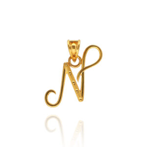 My Golden Letter Pendant