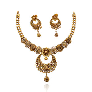 Noble Elegance Gold Necklace Set