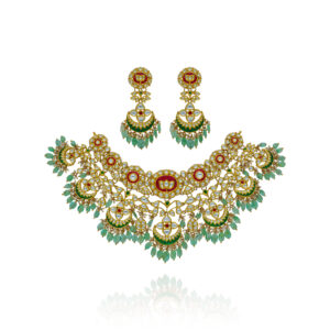 Opulent Strings Gold Necklace Set