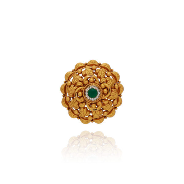 Petal Dance Gold Cocktail Ring for Women