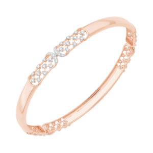 Prismatic Elegance Diamond Bangle