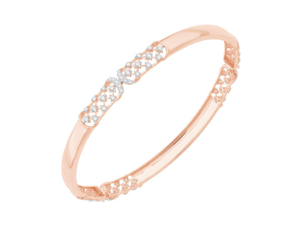 Prismatic Elegance Diamond Bangle