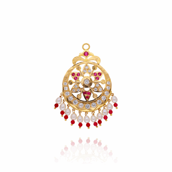 Queen's Crest Gold Maang Tikka
