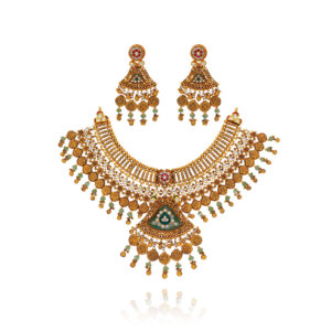 Radiance Weave Gold Necklace Set