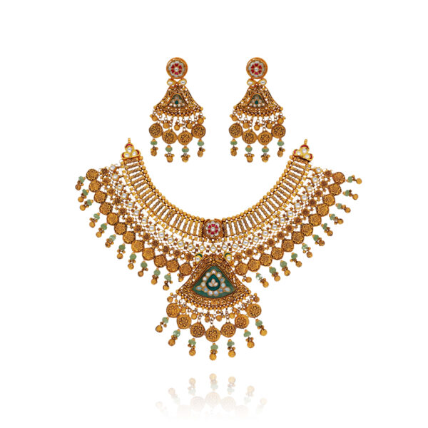 Radiance Weave Gold Necklace Set