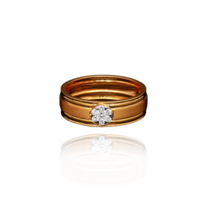 Refined Edge Diamond Ring for Men