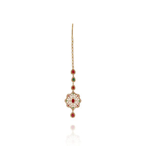 Regal Blossom Gold Maang Tikka