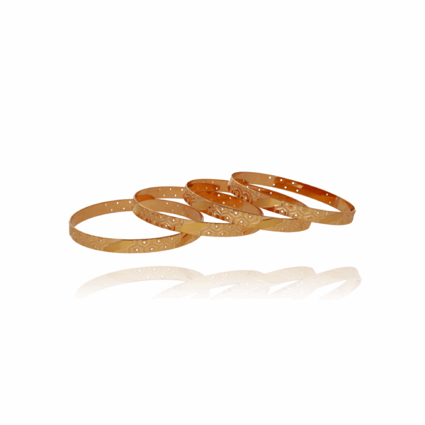 Regal Twirl Gold Bangles