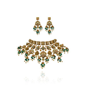 Royal Cascade Gold Choker Set