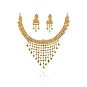 Royal Glow Gold Necklace Set