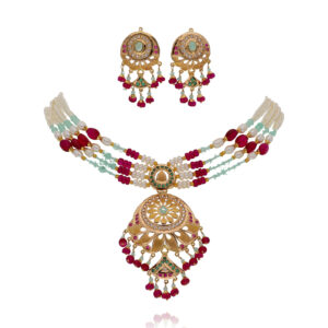Royal Grace Timeless Gold Jadau Necklace