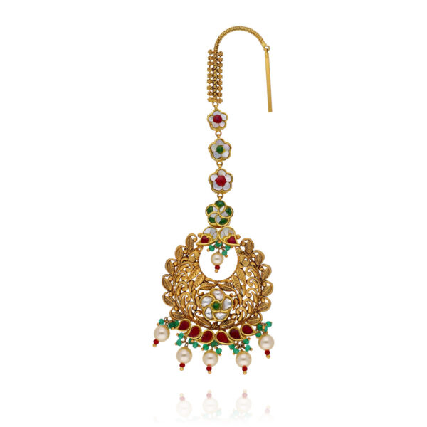 Royal Timeless Elegance Gold Maang Tikka