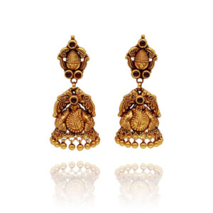 Sacred Shine Divine Gold Temple Jhumki