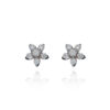 Sculpted Diamond Nose Pin with Artistic Design