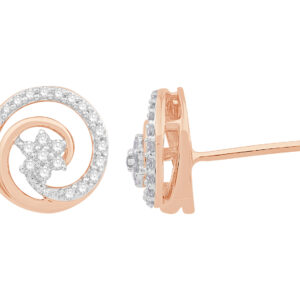 Sculpted in Light Diamond Earring