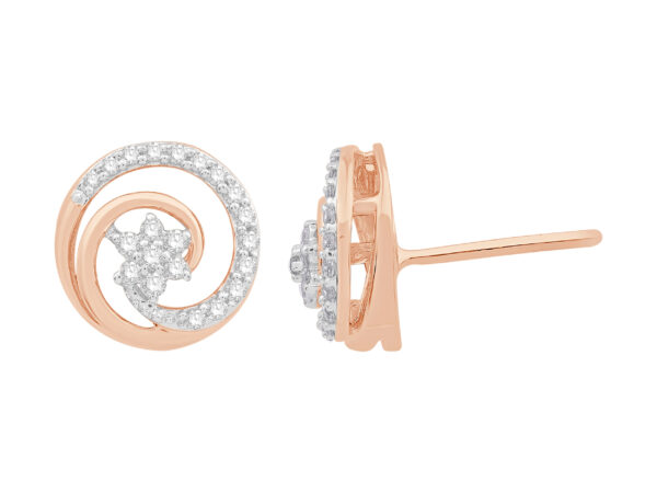 Sculpted in Light Diamond Earring