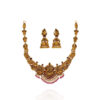 Shimmering Sanctity Temple Gold Necklace