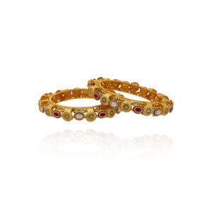 Silk & Shine Gold Bangles