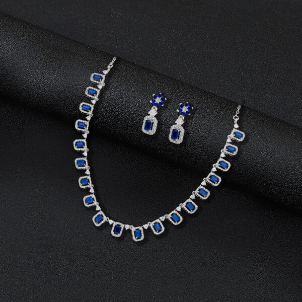 Silver She?s Got That Spark Necklace & Earrings Set
