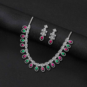Silver Unstoppable Elegance Necklace & Earrings Set