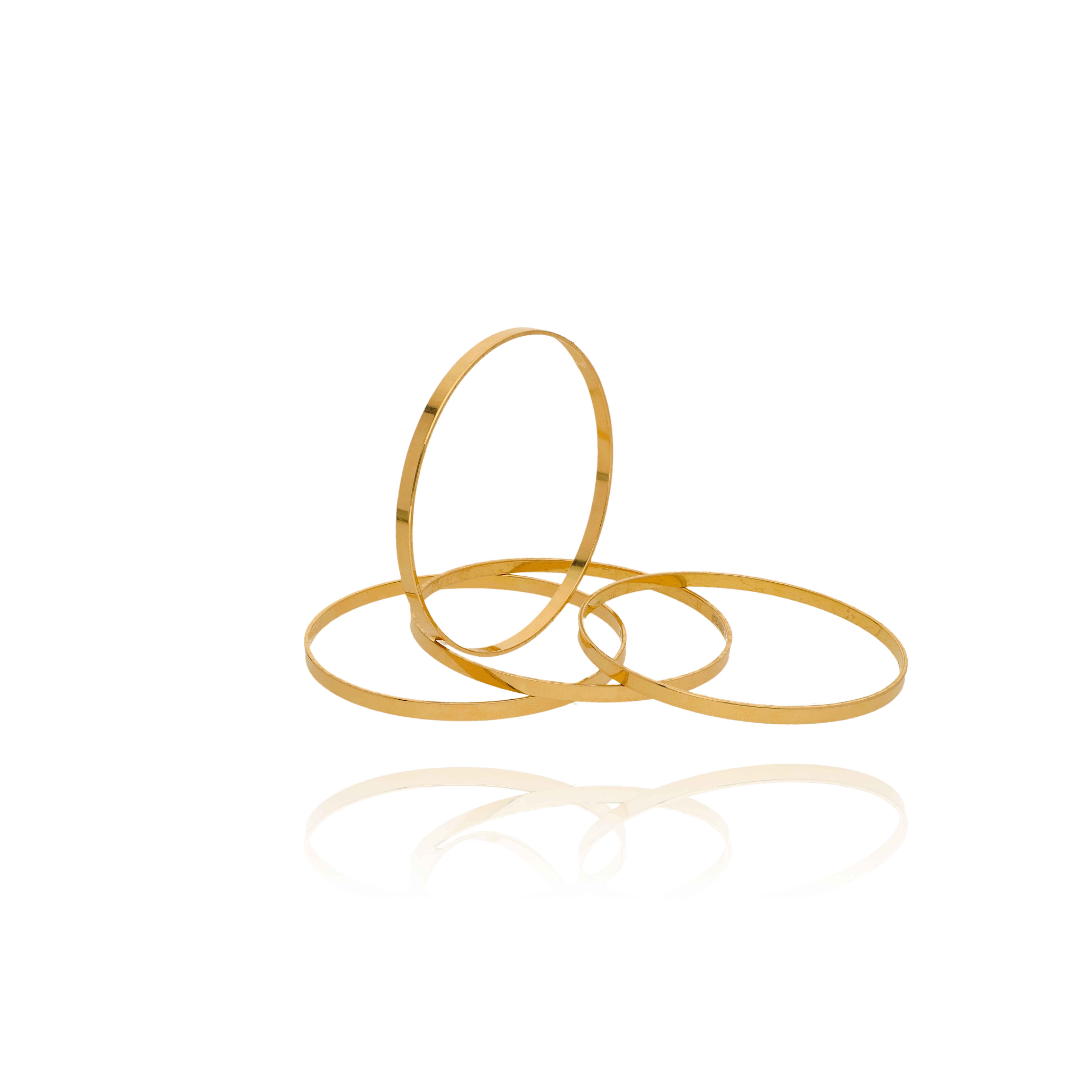 Simple Luxe Gold Bangles