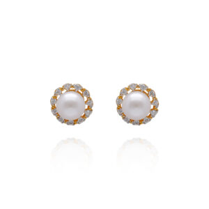 Soft Gleam Gold Tops Earrings