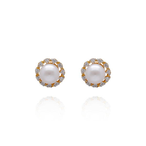 Soft Gleam Gold Tops Earrings