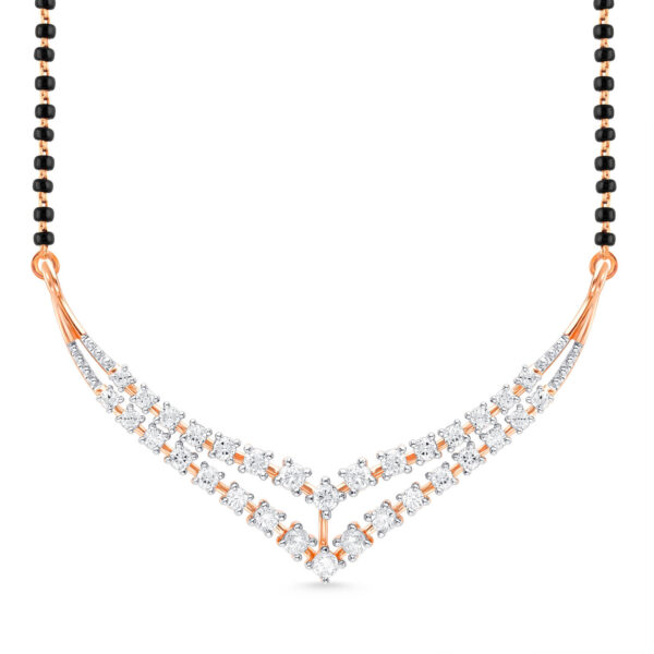 Sparkling Vows Diamond Mangalsutra Pendant