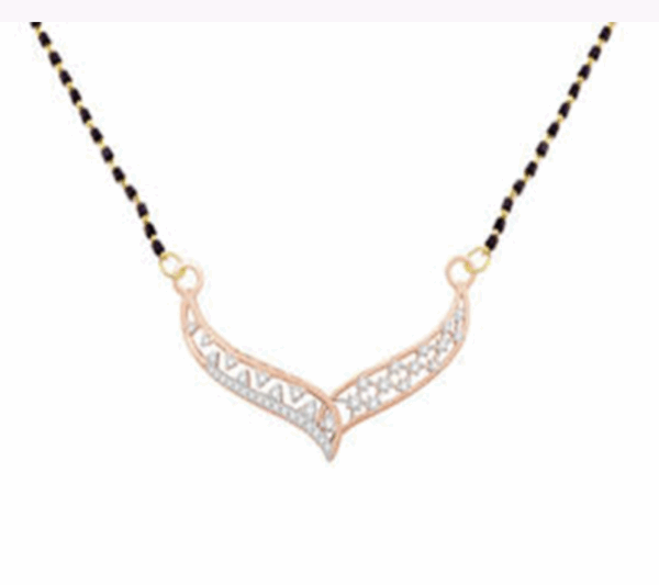 Splendid Union Diamond Tanmaniya Mangalsutra