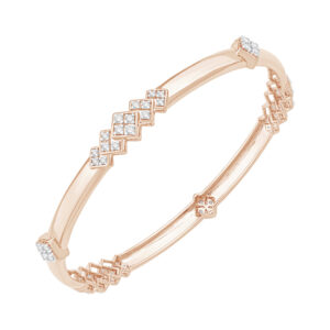Starlit Circle Diamond Bangle