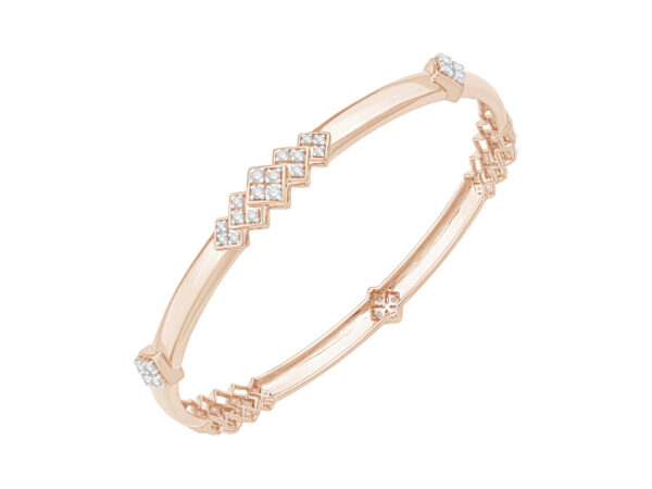 Starlit Circle Diamond Bangle