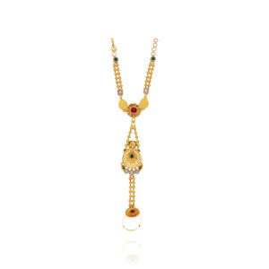 Starlit Elegance Gold Tennis Bracelet for Women