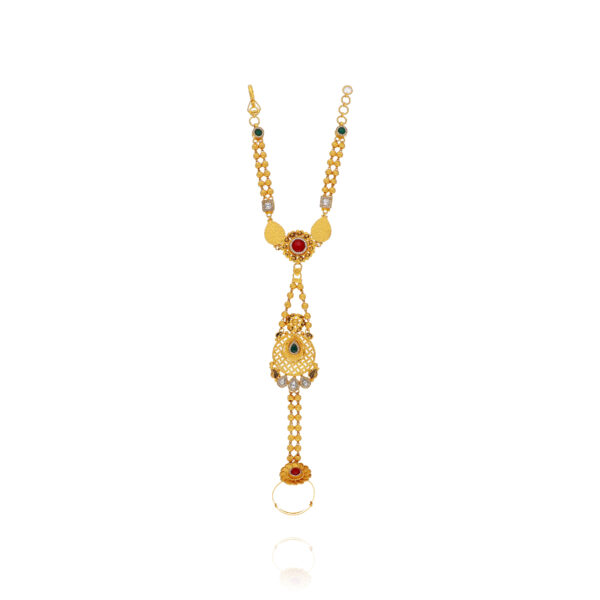 Starlit Elegance Gold Tennis Bracelet for Women