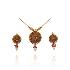 Sunlit Threads Gold Chain Set for Women