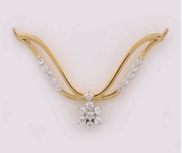Timeless Allure Diamond Tanmaniya Mangalsutra