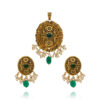 Touch of Tradition Elegant Gold Antique Pendant Set