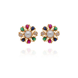 Tradition Reimagined Gold Tops Earrings