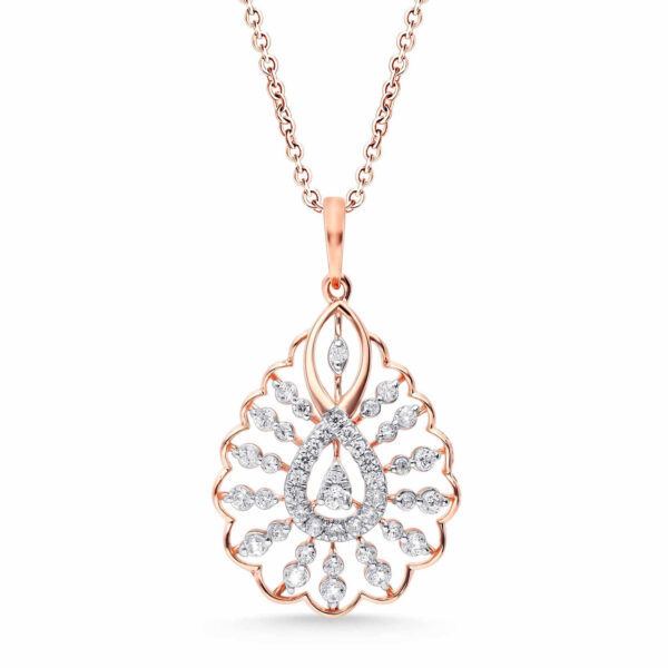 Twilight Sparkle Diamond Pendant and Earrings Set