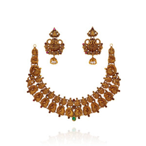 Aurelia's Whisper, A Golden Embrace Gold Necklace Set