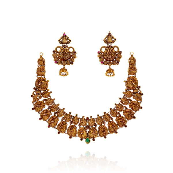 Aurelia's Whisper, A Golden Embrace Gold Necklace Set