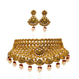 Vintage Aura Antique Gold Choker