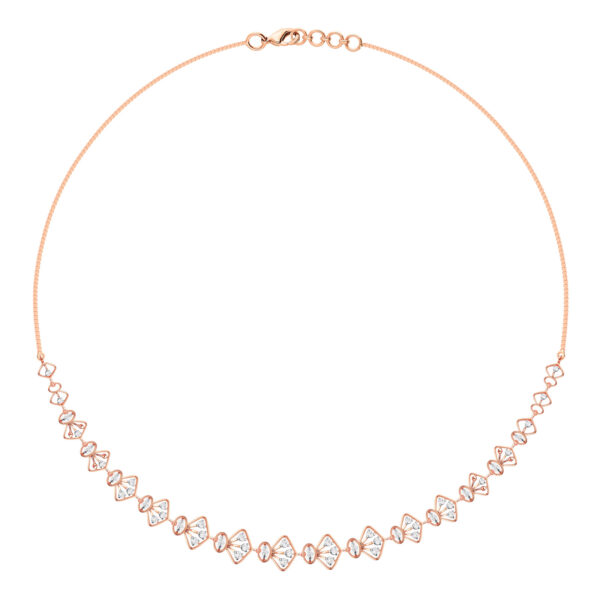 Whimsical Cascade Necklace Diamond Set