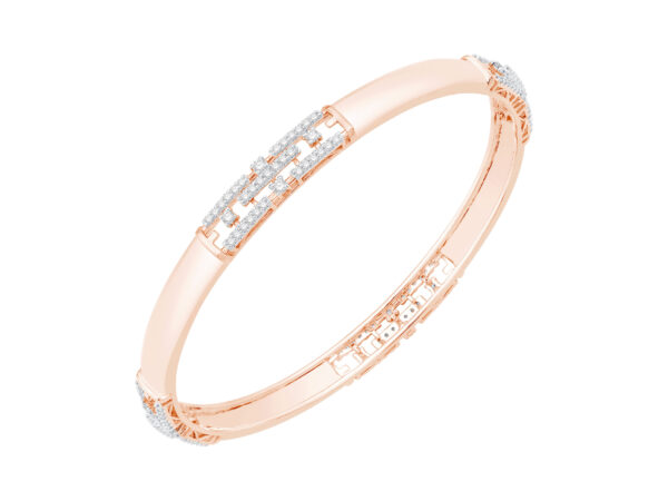 Whirl of Diamond Bangle