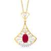 Whispers of Light Diamond Pendant with Earring set