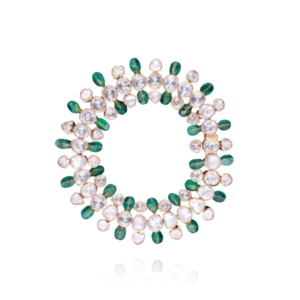 Golden Aura Polki Diamond Bracelet - Image 2