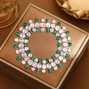 Golden Aura Polki Diamond Bracelet