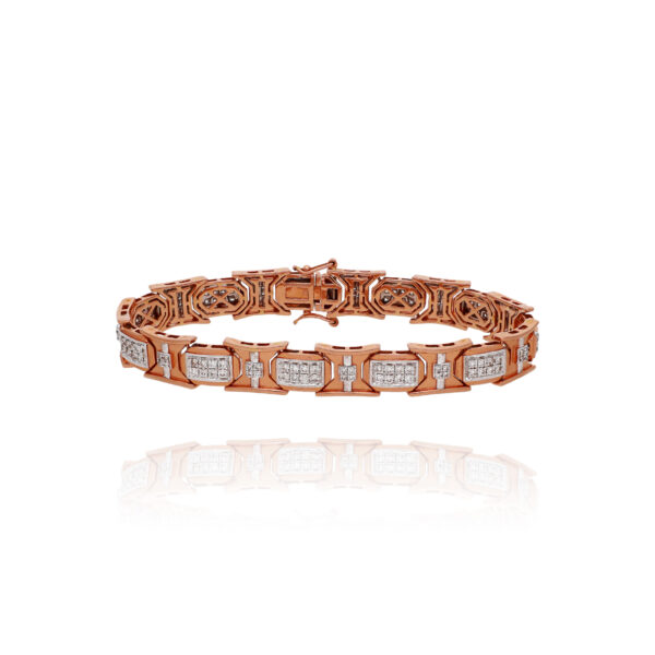 Clarity Curve Diamond Bracelet for Men