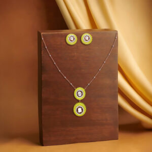 Opulent Aura Polki Chain Set