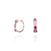 Glow Circles Diamond Hoop Earrings