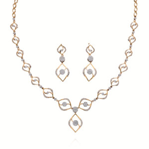 Refined Radiance Diamond Necklace Set